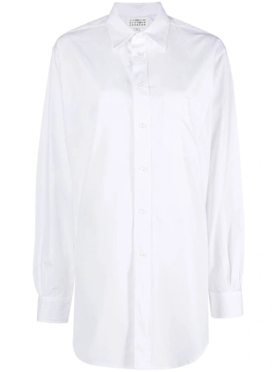 Shop Maison Margiela Shirts In Optic White