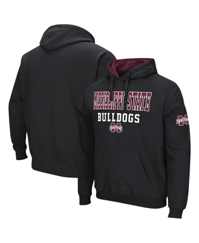 Colosseum Black Mississippi State Bulldogs Sunrise Pullover Hoodie In Black