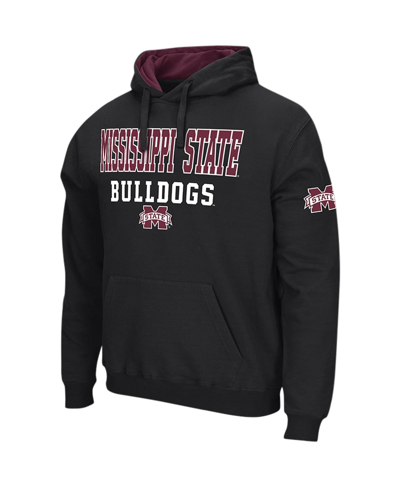 Colosseum Black Mississippi State Bulldogs Sunrise Pullover Hoodie In Black
