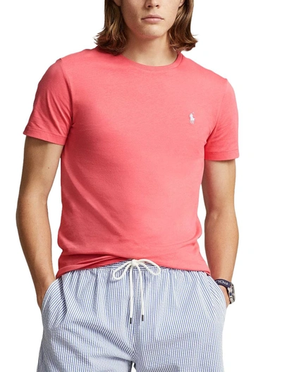 Shop Ralph Lauren T-shirts And Polos In Pale Red/c7194