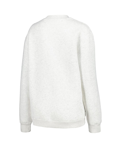 Established & Co. Women's  Ash Lsu Tigers Logo Pullover Sweatshirt In Ash