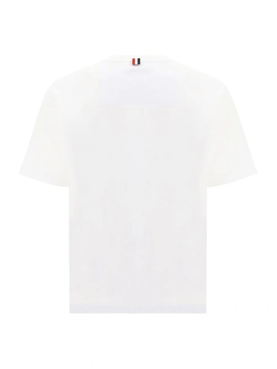 Shop Thom Browne Thome T-shirt In White