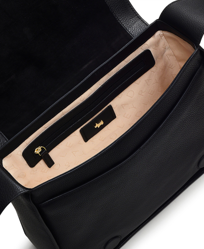 Radley London Westwell Lane Large Leather Flapover Crossbody In Black
