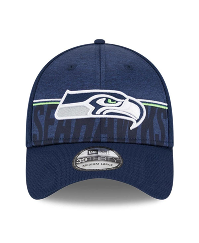 New Era Men's  Navy Seattle Seahawks 2023 Nfl Training Camp 39thirty Flex Fit Hat In Navy