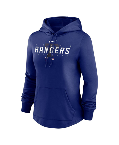 Nike Women's  Royal Los Angeles Dodgers Authentic Collection Pregame Performance Pullover Hoodie In Royal