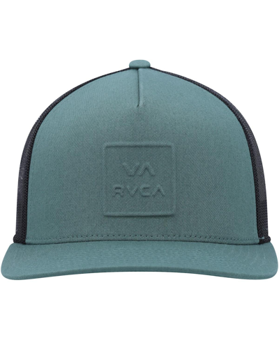 Shop Rvca Men's  Teal Embossed Adjustable Trucker Hat