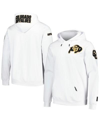 Pro Standard White Colorado Buffaloes Classic Pullover Hoodie In White