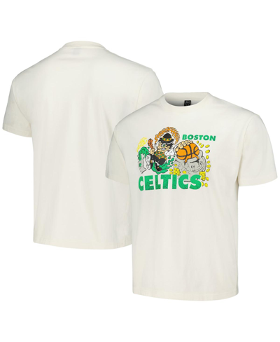 Shop Identify Artist Series Men's And Women's Nba X Brain Deadâ Cream Boston Celtics  T-shirt