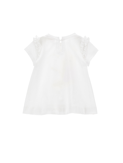 Monnalisa Rapunzel Jersey T-shirt In White