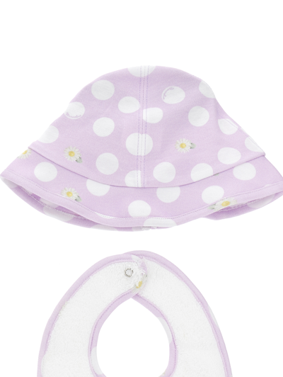 Monnalisa Three-piece Summer Time Set In White