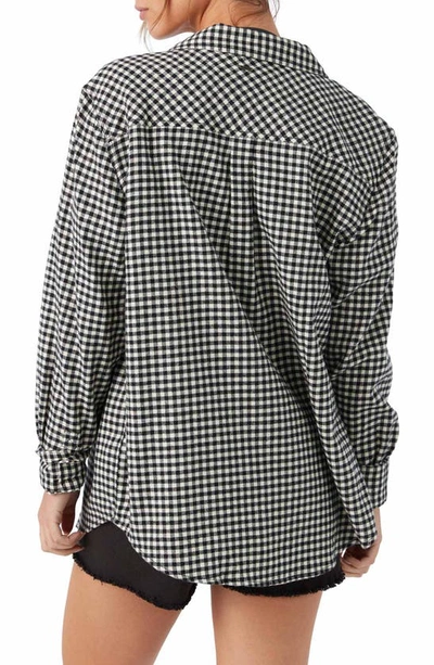 Shop O'neill Logan Plaid Shirt In Black