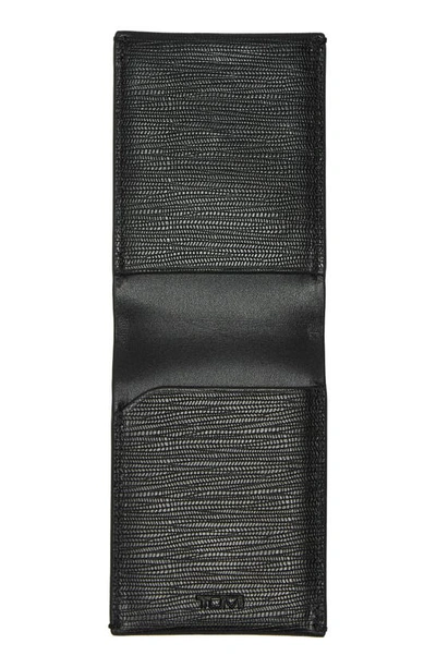 Shop Tumi Nassau Leather Bifold Wallet In Black Embossed