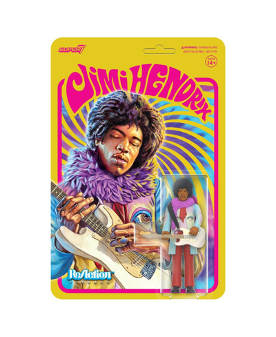 Shop Super 7 Jimi Hendrix Are You Experienced Reaction Figure In Multi