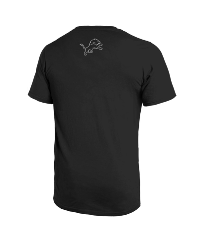 Majestic Threads Aidan Hutchinson Black Detroit Lions Graphic T-shirt In Black