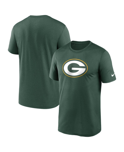 Nike Green Green Bay Packers Legend Logo Performance T-shirt In Green