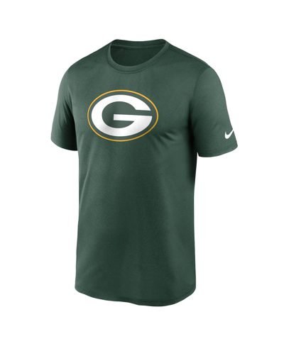 Nike Green Green Bay Packers Legend Logo Performance T-shirt In Green