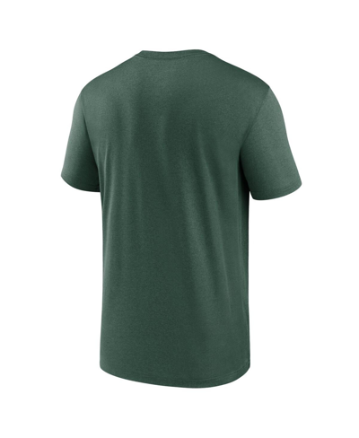 Shop Nike Men's  Green Green Bay Packers Legend Logo Performance T-shirt