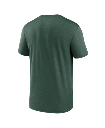Nike Green Green Bay Packers Legend Logo Performance T-shirt In Green