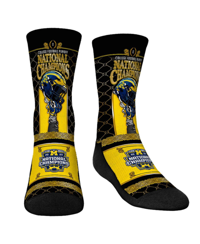 Shop Rock 'em Youth Boys And Girls  Socks Navy Michigan Wolverines College Football Playoff 2023 National