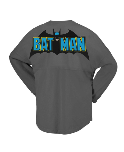 Spirit Jersey Men's And Women's Gray Batman Original Long Sleeve T-shirt In Gray