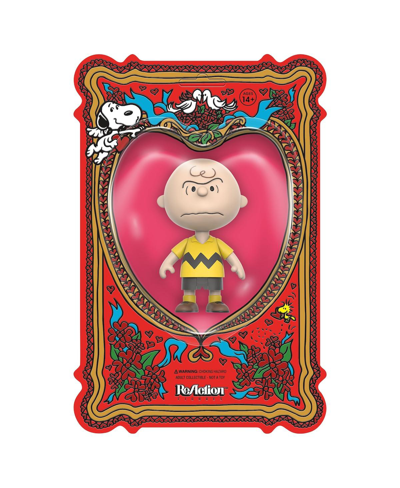 Shop Super 7 Charlie Brown Peanuts I Hate Valentine's Day Reaction Figure In Multi