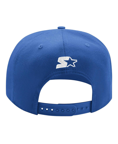 Starter Men's  Red, Blue New York Rangers Logo Two-tone Snapback Hat In Red,blue