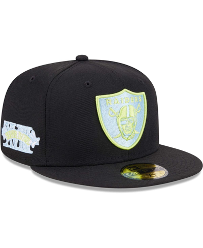 New Era Black Las Vegas Raiders Multi 59fifty Fitted Hat In Black