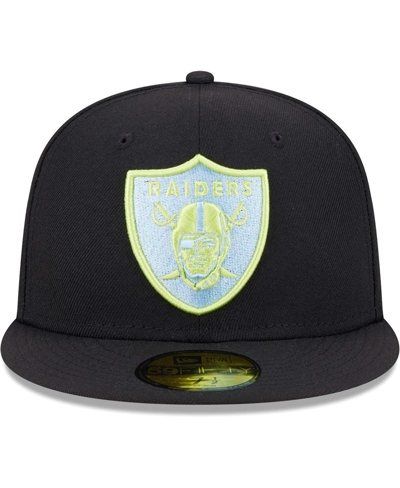 New Era Black Las Vegas Raiders Multi 59fifty Fitted Hat In Black