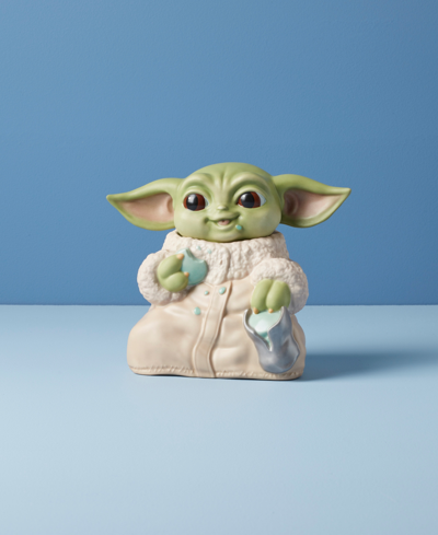Lenox Grogu Figural Cookie Jar In Green