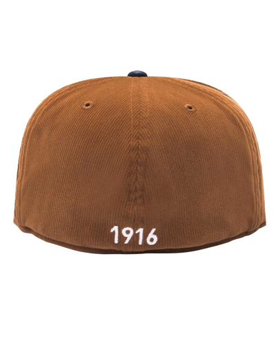Shop Fan Ink Men's Brown Club America Cognac Fitted Hat
