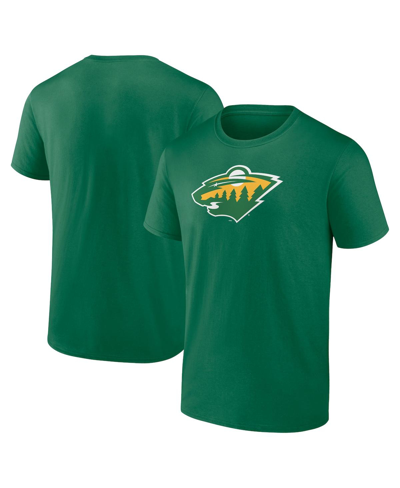 Shop Fanatics Men's  Green Minnesota Wild Alternate Logo T-shirt
