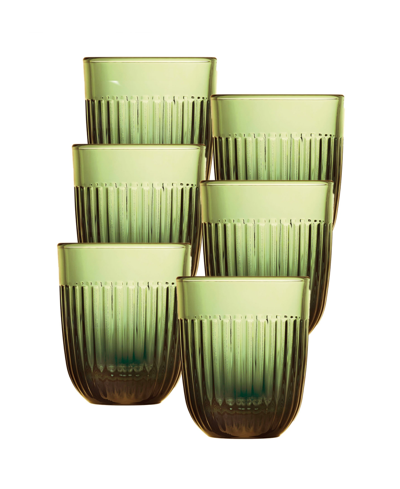 Shop La Rochere Olive Green Quessant 10 Oz. Tumbler, Set Of 6