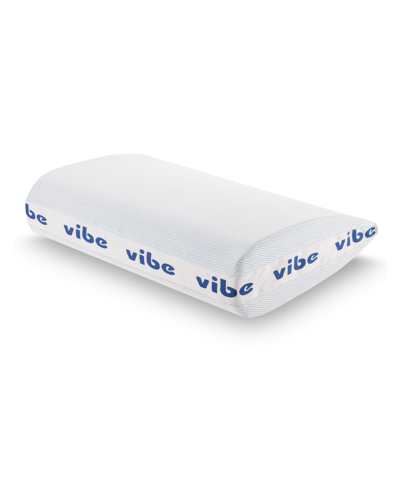 Vibe Smart Edge Multi-position Gel Infused Memory Foam Pillow, Standard/queen In White