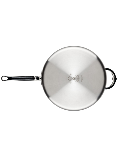 Hestan Probond Clad Stainless Steel With Titum Nonstick 5-quart Covered Saute Pan With Helper Handle In Stainless Steel