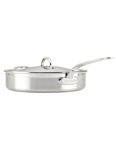 Hestan Probond Clad Stainless Steel With Titum Nonstick 5-quart Covered Saute Pan With Helper Handle In Stainless Steel