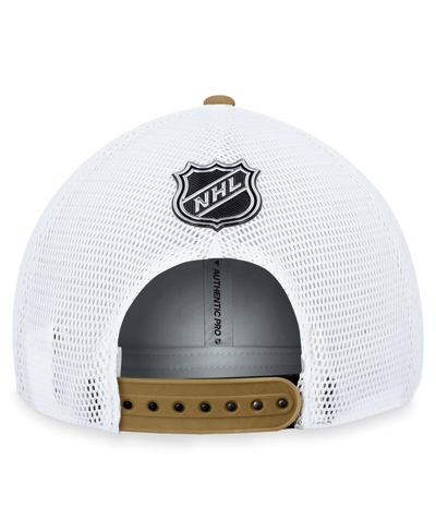 Shop Fanatics Men's  Black Boston Bruins Authentic Pro Rink Trucker Adjustable Hat