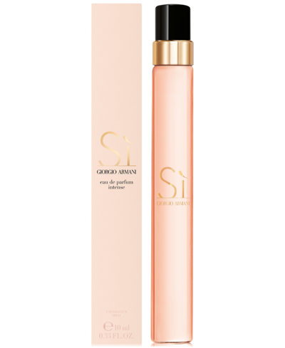 Shop Giorgio Armani Armani Beauty Si Eau De Parfum Intense, 0.33 Oz., A Macy's Exclusive In No Color