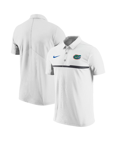 Shop Nike Men's  White Florida Gators Coaches Performance Polo Shirt