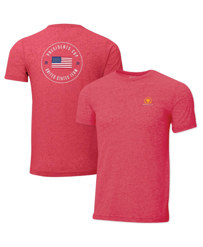 Shop Ahead Men's  Heather Red 2024 Presidents Cup Team Usa Instant Classic T-shirt