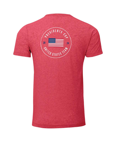 Shop Ahead Men's  Heather Red 2024 Presidents Cup Team Usa Instant Classic T-shirt