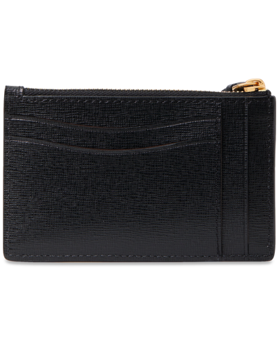 Shop Kate Spade Morgan Saffiano Leather Coin Card Case Wristlet In Black