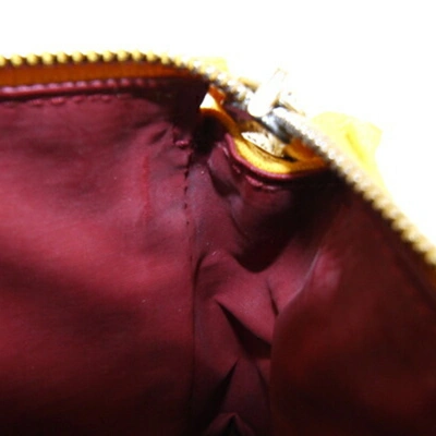 Shop Hermes Hermès Yellow Cotton Clutch Bag ()