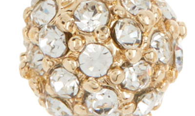 Shop Anne Klein Set Of 3 Ball Stud Earrings In Pearl/ Crystal/ Gold