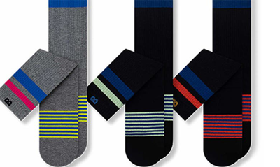 Shop Pair Of Thieves Flatline 3-pack Crew Socks In Black