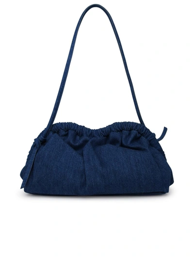 Shop Mansur Gavriel 'cloud' Blue Denim Crossbody Bag