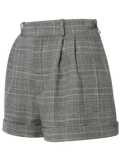 Shop The Mannei 'kudebi' Shorts In Grey Virgin Wool Blend
