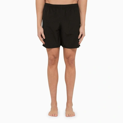 Shop Alexander Mcqueen Bermuda Shorts With Logo In Black