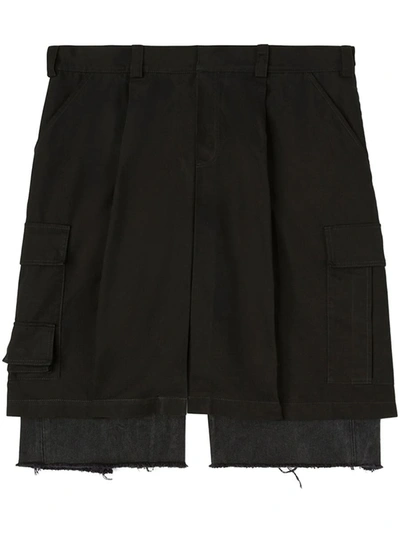 Shop Ambush Wrap Cargo Shorts In Black