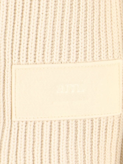 Shop Ami Alexandre Mattiussi Ami Knitwear In White