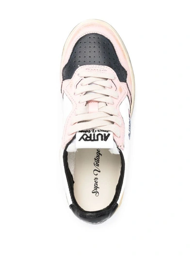 Shop Autry 'super Vintage' Sneakers In Bianco E Rosa